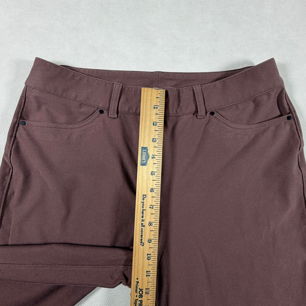 Lululemon City Sleek 5 Pocket Wide Leg Pants Mauve Plum Size 30 High Rise Tech - Picture 7 of 13
